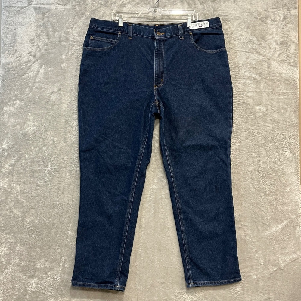 Carhartt Jeans Mens 42x30 Blue Modern Fit Stretch Denim Workwear‎